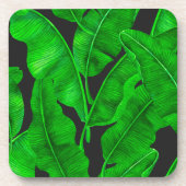 Banaanbladpatroon Bier Onderzetter (Voorkant)