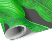 Banaanbladpatroon Cadeaupapier (Rol Hoek)