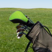 Banaanbladpatroon, groene verloopachtergrond golfheadcover (Insitu)