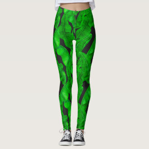 Banaanbladpatroon Leggings