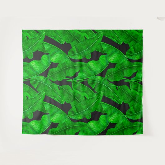 Banaanbladpatroon Wandkleed (Voorkant (horizontaal))