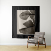 Banaanboombladeren in Sepia Wandkleed (In situ)