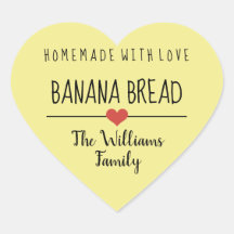 banaanbrood homemade met liefdesgeel