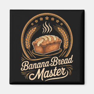 Banaanbrood Meesterbakker Chef Humor Herfst Bakken Magneet