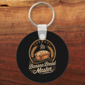 Banaanbrood Meesterbakker Chef Humor Herfst Bakken Sleutelhanger (Voorkant)