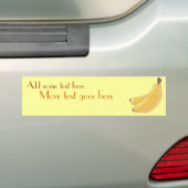 BanaanBumpersticker Bumpersticker (Op auto)