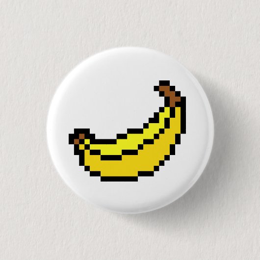BanaanButton Ronde Button 3,2 Cm (Voorkant)