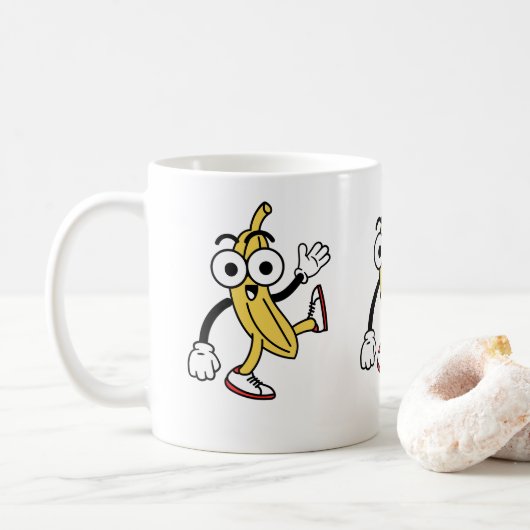 BanaanCartoon Koffiemok (Met donut)