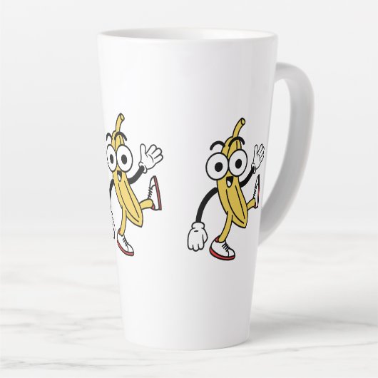 BanaanCartoon Latte Mok (Rechterhoek)