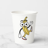 BanaanCartoon Papieren Bekers (Achterkant)