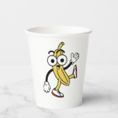 BanaanCartoon Papieren Bekers (Voorkant)