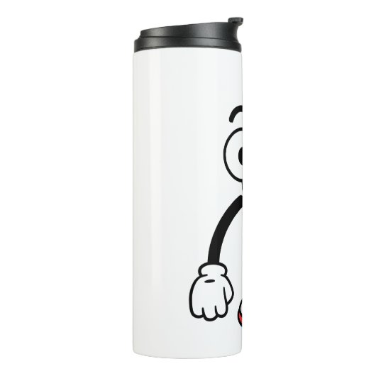 BanaanCartoon Thermosbeker (Gedraaid links)