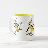BanaanCartoon Tweekleurige Koffiemok (Voorkant links)
