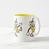 BanaanCartoon Tweekleurige Koffiemok (Voorkant rechts)