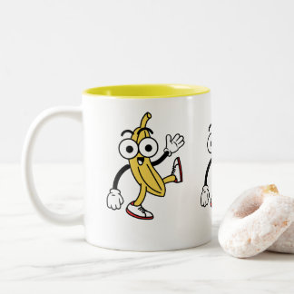 BanaanCartoon Tweekleurige Koffiemok
