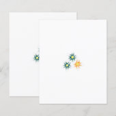 Banaangeel, donkerblauw groen, decoratief (Voorkant / Achterkant)