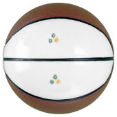 Banaangeel, donkerblauw groen, decoratief basketbal (Voorkant)