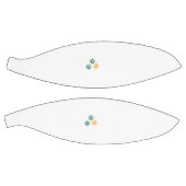 Banaangeel, donkerblauw groen, decoratief basketbal (Panelen)