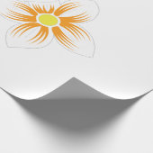 Banaangeel, donkerblauw groen, decoratief cadeaupapier (Hoek)