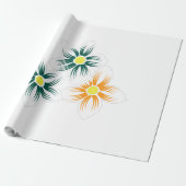 Banaangeel, donkerblauw groen, decoratief cadeaupapier (Uitgerold)
