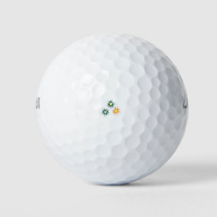 Banaangeel, donkerblauw groen, decoratief golfballen