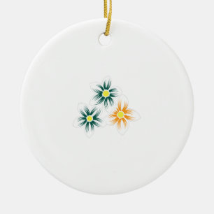 Banaangeel, donkerblauw groen, decoratief keramisch ornament