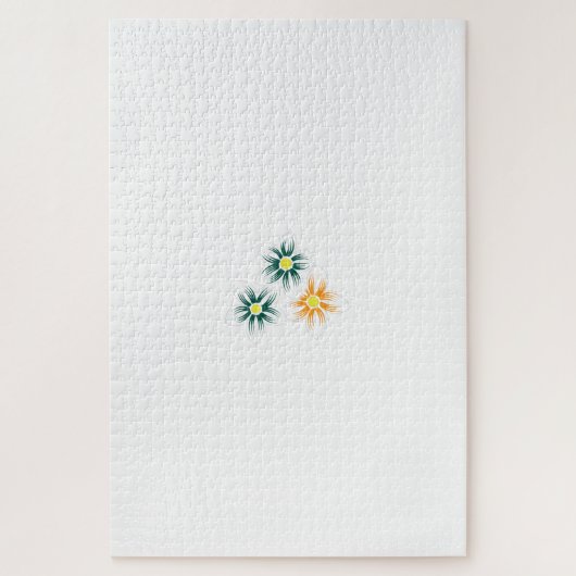 Banaangeel, donkerblauw groen, decoratief legpuzzel (Verticaal)