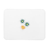 Banaangeel, donkerblauw groen, decoratief magneet (Horizontaal)