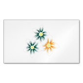 Banaangeel, donkerblauw groen, decoratief magnetisch visitekaartje (Voorkant)