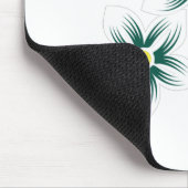 Banaangeel, donkerblauw groen, decoratief muismat (Hoek)