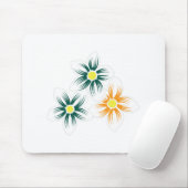 Banaangeel, donkerblauw groen, decoratief muismat (Met muis)