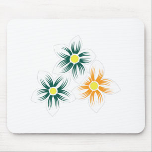 Banaangeel, donkerblauw groen, decoratief muismat