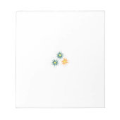 Banaangeel, donkerblauw groen, decoratief notitieblok (Voorkant)