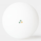 Banaangeel, donkerblauw groen, decoratief pingpongbal (Voorkant)