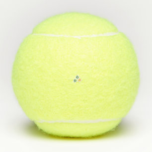 Banaangeel, donkerblauw groen, decoratief tennisballen