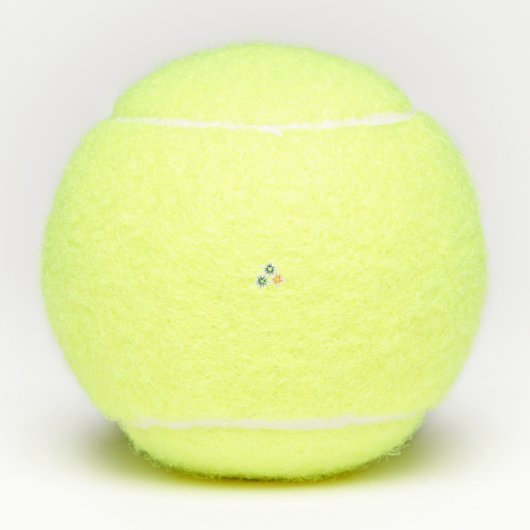 Banaangeel, donkerblauw groen, decoratief tennisballen (Voorkant)