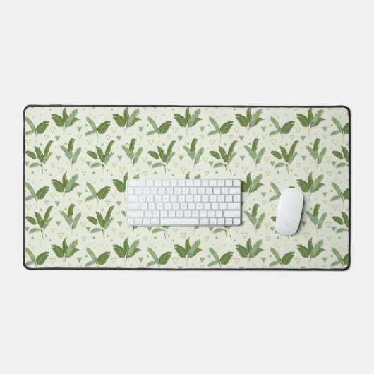 Banaanleder met driehoeken bureaumat (Keyboard & Muis)