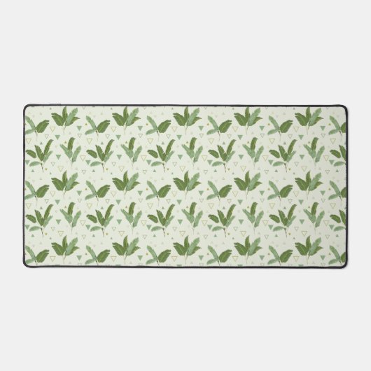 Banaanleder met driehoeken bureaumat (Voorkant)