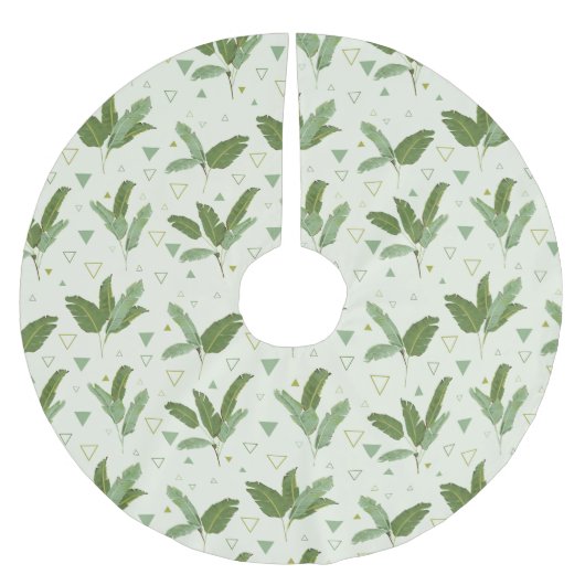 Banaanleder met driehoeken kerstboom rok (Voorkant)