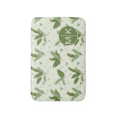 Banaanleder met driehoeken | Monogram Badmat (Voorkant Verticaal)