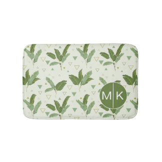 Banaanleder met driehoeken | Monogram Badmat