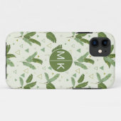 Banaanleder met driehoeken | Monogram Case-Mate iPhone Case (Achterkant (horizontaal))