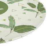 Banaanleder met driehoeken | Monogram Snijplank (Hoek)