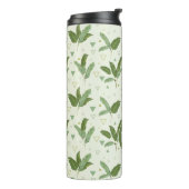 Banaanleder met driehoeken | Monogram Thermosbeker (Gedraaid links)