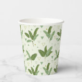 Banaanleder met driehoeken papieren bekers (Achterkant)