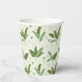 Banaanleder met driehoeken papieren bekers (Voorkant)