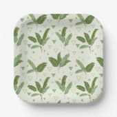 Banaanleder met driehoeken papieren bordje (Voorkant)