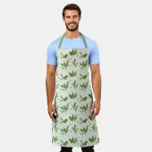 Banaanleder met driehoeken schort (Gedragen)