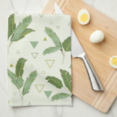 Banaanleder met driehoeken theedoek (Quarter Fold)