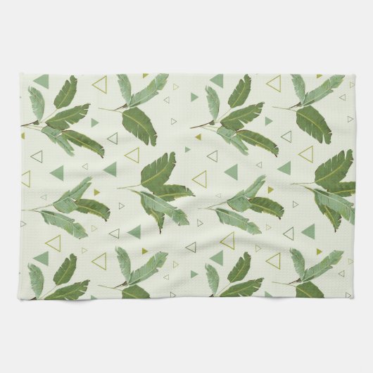 Banaanleder met driehoeken theedoek (Horizontaal)